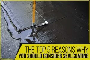 An image with text that reads: The top 5 reasons why you should consider sealcoating