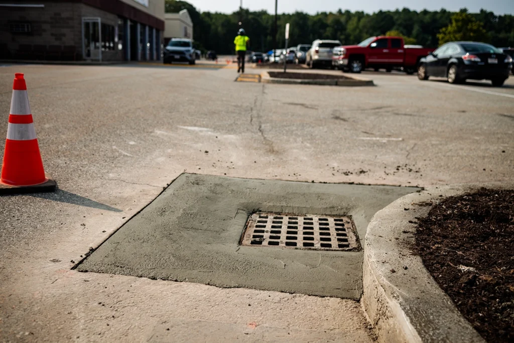 concrete and curbing