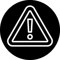 Safety features icon for traffic safety and job site protection solutions