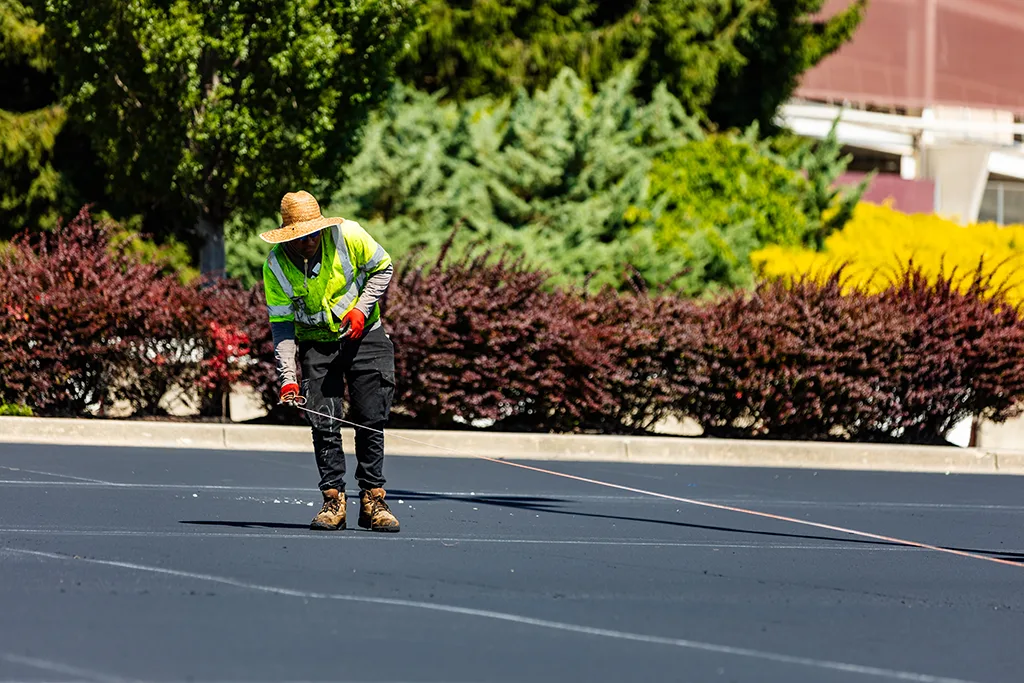 Standard Paving working at commanders field