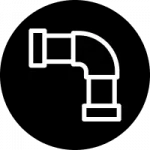 Drainage and utilities icon for stormwater systems and underground infrastructure