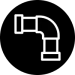 Drainage and utilities icon for stormwater systems and underground infrastructure