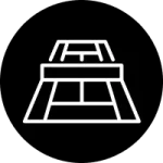 Sports surfacing icon for courts and recreational paving applications